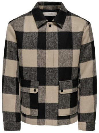 Only & Sons Herren Onsconnor Life Check Jacket Otw Onsconnor Life Check Jacket Otw (1er Pack)