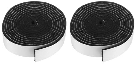sourcing map 2pcs Smoker Gasket Seals 8FT 1 x 1/8 High Temp Grill Gasket Replacement High Heat BBQ Gasket Tape BBQ Smoker Gasket Self Stick Felt for Smokers BBQ Lid