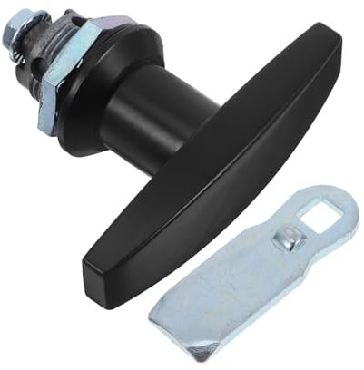 DOITOOL Serratura Maniglia Forma Di T Per Armadi Rv Chiusura Camma Senza Chiave Per Mobili E Pannelli Elettrici Serratura Per Facile Installazione E Design Elegante