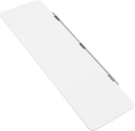 Weiße Memoboard für Computermonitore mit Magnetbefestigung | Abwischbare Mdf Malplatte, Seitliche Ablage für Büro und Heimarbeitsplatz, Minimalistisches Design