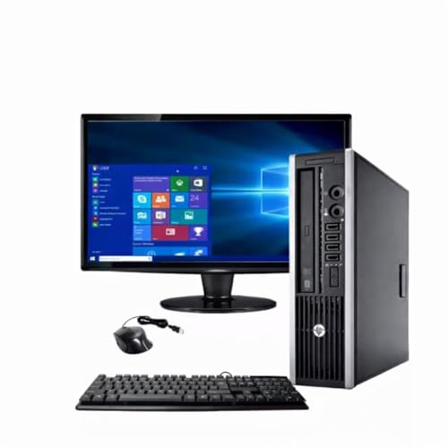 Complete Desktop PC Set, 4GB RAM, 112GB HDD, 22 Monitor, 64-Bit, with Keyboard and Mouse, Used