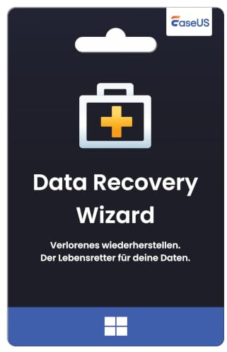 EaseUS Data Recovery Wizard Professional 1-PC / Dauerlizenz - All-in-One Datenrettungssoftware für alle Datenverlust-Szenarien - Windows 10/11/8/7 *DEUTSCH* - multilingual #PKC (Product Key Card)