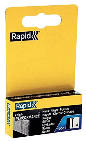 Rapid 11900820 Nägel Typ 8/15mm, 1.000 St. Schachtel, Silber, Size 300/15