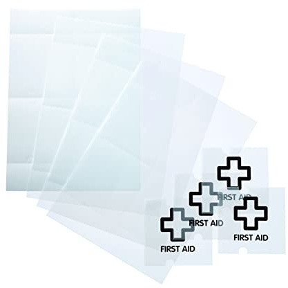 Durable EDV-beschriftbare Folie Crystal Sign refill, 105 x 105 mm, für Durable Türschilder 4820, Beutel à 10 Bögen, transparent, 483019