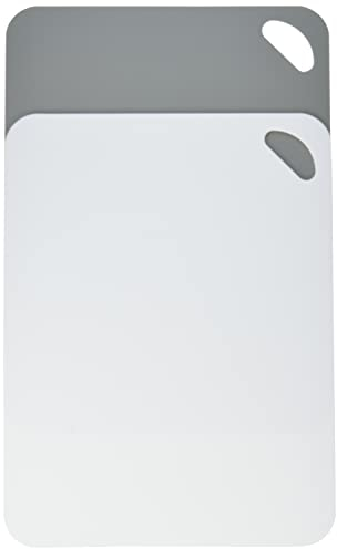 Kesper 30540 Schneidunterlage 2-er Pack flexibel 38 x 29 x 0.2 cm, weiß/grau