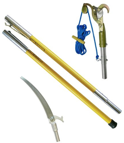 Jameson FG-6PKG-1 FG-Series Manual Pole Saw and Tree Pruner with Two 6-Foot Fiberglass Poles