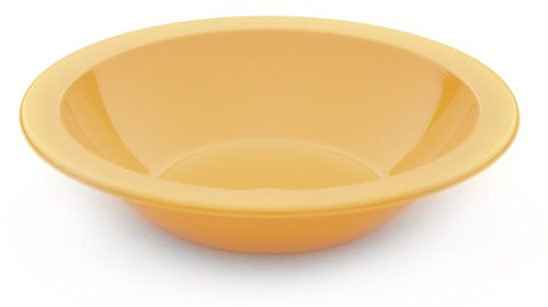 Harfield 17.3cm Polycarbonate Narrow Rimmed Bowl Yellow (Pack of 4)