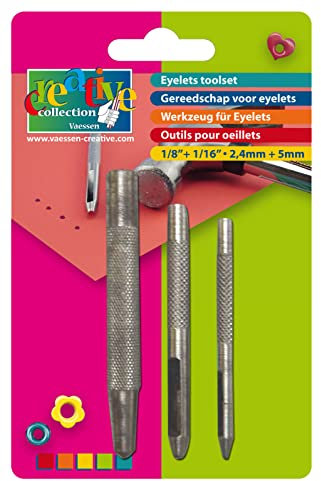 Vaessen Creative Werkzeugset für Eyelets, 14 x 9.3 x 1.3 cm