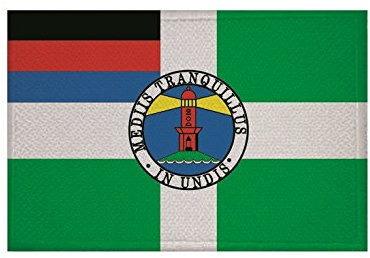 U24 Aufnäher Borkum Fahne Flagge Aufbügler Patch 9 x 6 cm