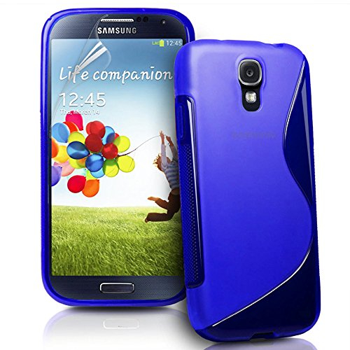 ebestStar - Cover Compatibile con Samsung S4 Mini Galaxy GT-i9190, i9192, i9195 Custodia Protezione S-Line Design Silicone Gel TPU Morbida e Sottile, Blu [Apparecchio: 124.6 x 61.3 x 8.9mm, 4.3'']