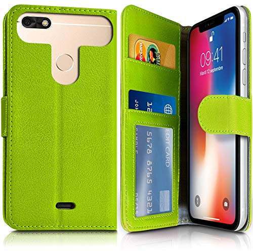 KARYLAX - Custodia a portafoglio per smartphone Logicom Le Hello 5 4G, colore: Verde