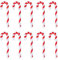 NUOBESTY 50pcs Christmas Candy Cane Ornaments for Xmas Tree Decorations 5cm