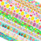 Ostern Stoffband für Geschenkverpackung 20 Meter (10 x 2 m), Ostern Bunt Rollen Bänder für DIY Basteln Schleifen Dekorative Haarbänder, Osterei Hase Küken Blume Karotte Schmetterling, 25mm Breit