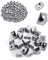 T-Nut Muttern M5 T Nutmuttern Nutenstein Winkel Hammerkopf Befestigungsmutter Sortiment Kit für Aluminium Profil mit 20 Stück Eckwinkel für 20x20 mm Aluminium Extrusion Aluschiene Verbinder Zubehör