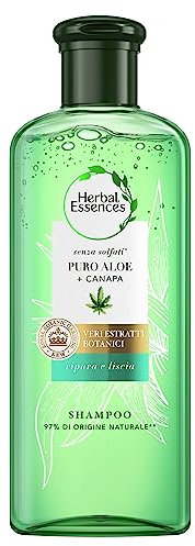 Herbal Essences Shampoo Senza Solfati Con Puro Aloe + Canapa, In Collaborazione Con I Giardini Botanici Reali Di Kew - 225 ml