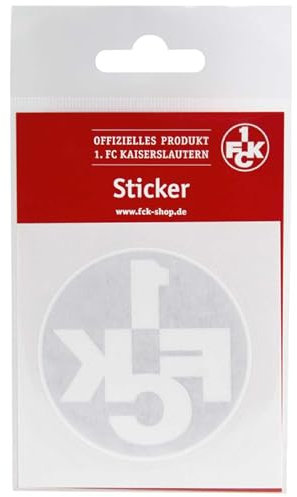 1. FC Kaiserslautern Aufkleber - innen rot - Logo Autoaufkleber FCK Sticker