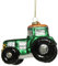 zeitzone Christbaumanhänger Trecker Grün Echtglas Traktor Christbaumschmuck Weihnachten
