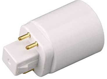 jieerrui Adaptador de lámpara de luz LED GX24Q-E27 Titular de la bombilla Convertidor de zócalo 4 Pin