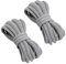 VSUDO 115 cm Cordones Gris Claro Ovalados para Zapatillas, Cordones Zapatillas Gris Claro de Baloncesto, Oval Light Gray Shoe Laces, Cordones de Zapatos Gris Claro (1 Par-Gris Claro-115cm)