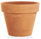Generico VASO FIORIERA STANDARD ONE ESSENTIAL in resina CLASSICO COLORE TERRACOTTA ANTICA Ø 60cm Tera FOTO REALE AMDGarden