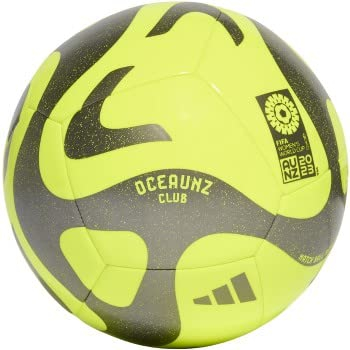 adidas Ballon unisexe pour femme, coupe du monde de football Lucid, citron/fer métallique, taille 5