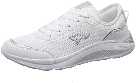 KangaROOS Damen K-WN Vision Sneaker, White/Silver, 40 EU