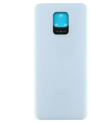 Genérico Tapa DE BATERIA para XIAOMI REDMI Note 9S / 9 Pro Trasera Cristal Blanco