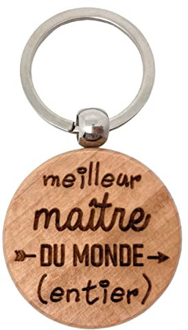 Ernestine - cadeau Porte-clés maître/ professeur instituteur/école et enfants/remerciement fin année - porte clefs personnalisable