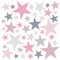 WandSticker4U®- 6 Bögen, 148 STERNE zum Kleben, pastell Rosa/Lila/Blau/Grau I Wandtattoo Sterne Kinderzimmer Wandsticker selbstklebend I Möbelsticker Zimmer Deko Mädchen & Junge