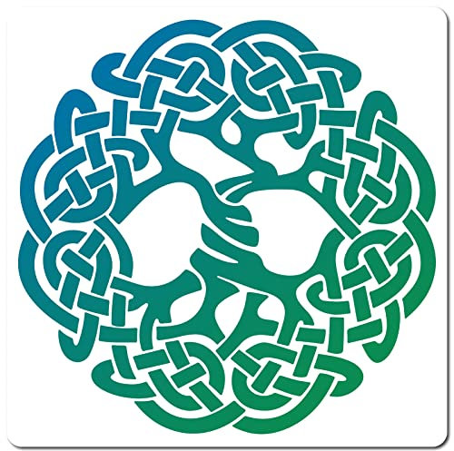 GORGECRAFT Keltische Knoten-Schablonen 30x30 cm Große Wiederverwendbare Quadratische Schablonen Aus Kunststoff Zum Malen Auf Holzwänden Sammelalben Karten Bodenzeichnungen DIY-Dekorationen