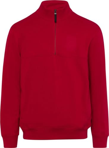 BRAX Herren Style Steve Cotton Liquid Interlock - Sweattroyer In Cleaner Optik Sweatshirt, Fire, XXL EU