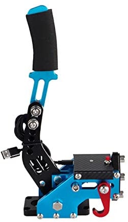 Areyourshop USB3.0 14Bit PS4/PS5 Handbrake for Racing Games Steering Wheel Stand G29 Blue