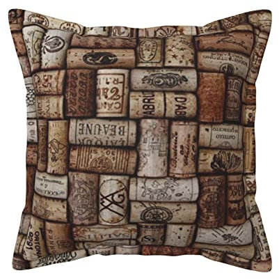 BVMPRS Dekokissen aus Kork, bedrucktes Leder, für Couch, Bett, Frühling und Sommer, 40,6–50,8 cm