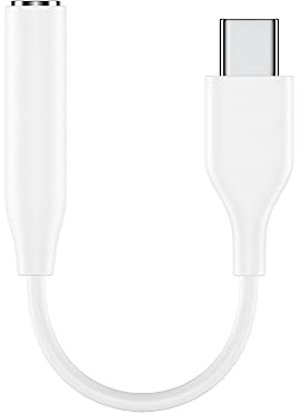 USB C zu Aux Adapter für Samsung, schwarz und Weiss weiß