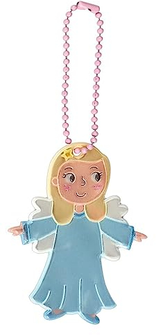 Glimmis Schutzengel-Anhänger | Maße: 8 x 5 x 0,2 cm | Sicherheits-Reflektor für den Schulranzen, Sporttasche etc. | reflektierender Anhänger