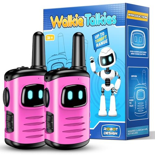 EUCOCO Geschenk Mädchen 3 4 5 6 7 8 Jahre, Spielzeug Mädchen 3-12 Jahre Mädchen Walkie Talkie für Mädchen Ostergeschenke Kinder Walky Talky Geburtstagsgeschenk für Mädchen