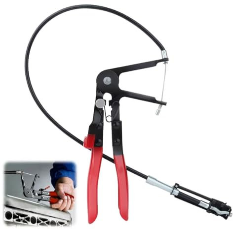 VFANDV Pince pour Collier de Serrage, Pince a Collier Durite Pince Collier de Serrage Durite Pince de Serrage de Tuyau pour L'installation et Retrait des Colliers de Serrage (Style 2)