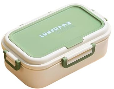 Wulcea Fiambrera Lunch Box Loncheras Microondas 950ml con Compartimentos Bento Adultos Infantil Fiambreras Lunchbox Caja de Almuerzo Almuerzos para Comida Oficina Escuela Colegio Trabajo