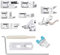 YINETTECH Lot de 12 pieds presseurs universels pour machine à coudre compatible avec Brother, compatible avec Janome, compatible avec Singer, compatible avec Baby Lock