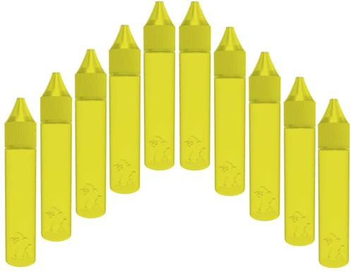 Chubby Gorilla – 30ml – soft – LDPE – Unicorn empty bottle – yellow – 10-pack