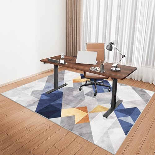 Alfombrilla Protectora Suelo para Silla de Oficina 140 x 180 cm, Tapete para Silla para Suelos Duros, Alfombra Silla Gaming Antideslizante, Alfombrilla Protección para Suelos Duros, Laminado, Parqué