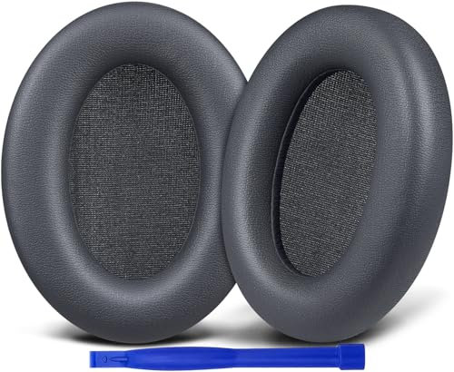 SOULWIT Professional Replacement Ear Pads for Edifier WH700NB, WH700NB Pro Wireless ANC Over-Ear Headphones, Earpads Cushions with Soft Protein Leather, High-Density Noise Isolation Foam - Grey