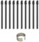 Wjelet Pack of 10 Replacement Tips for Wacom Pro Pen 2 Compatible with Slim Classic 3D Pen Stylus Accessories Black for Cintiq Pro DTH1320/1620/2421/3221 Intuos Pro PTH460/660/860 and Mobile Studio