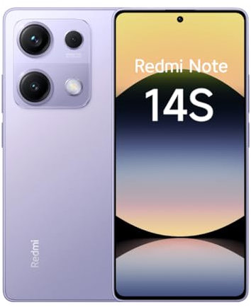 Xiaomi Redmi Note 14S 8GB 256GB AMOLED 200MP HyperCharge NFC IP64 Púrpura