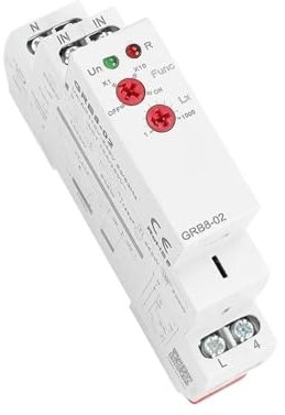 GRB8-01/02 Din Rail Twilight Switch Timer Light Sensor Relay AC110V-240V Auto ON OFF(GRB8-02 AC110-240V)