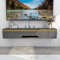 Meuble de télévision flottant Meuble de télévision mural Étagère de décodeur, Console multimédia murale, Meuble de télévision flottant Meuble de télévision, Étagères de rangement murales pour chambre