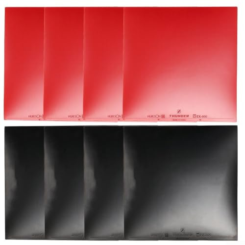 Fast Attack Table Tennis Rubber 8 Pack with Enhanced Spin and Construction