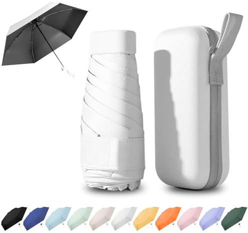 Ancuioyz Umbrella Mini - Portable Compact for Women & Men, Lightweight for Rain or Shine, Travel-Friendly Sun Protection