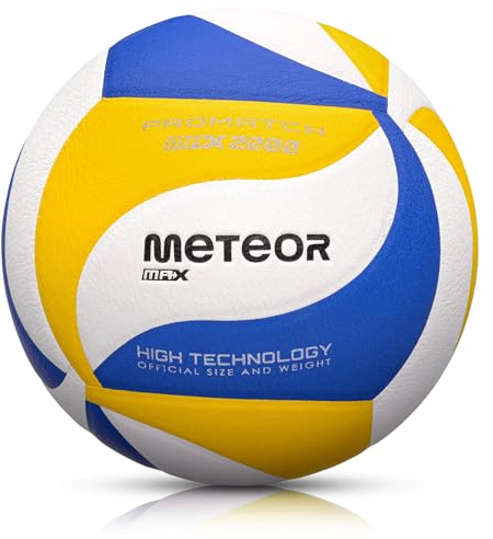 meteor PU Volleyball - Soft and Durable - Sizes 4 & 5 - Indoor & Outdoor - Ideal for School, Training & Leisure