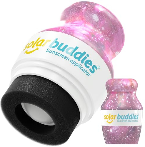 Solar Buddies Sunscreen Applicator - Galaxy Single - Refillable Roll on Sponge Sunscreen, Suncream & Lotion Applicator For Kids, Adults & Families - Holds 3.4fl oz, Perfect Size for Travel